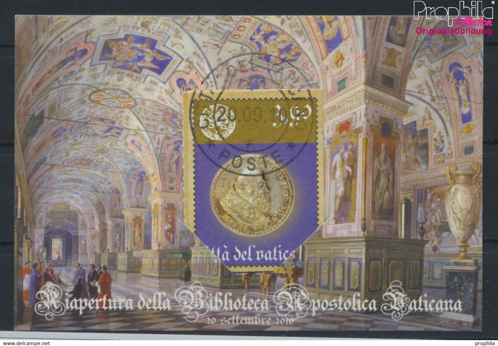 Vatikanstadt 1676 Dreierstreifen (kompl.Ausg.) Gestempelt 2010 Apostolische Bibliothek (10005174 - Oblitérés