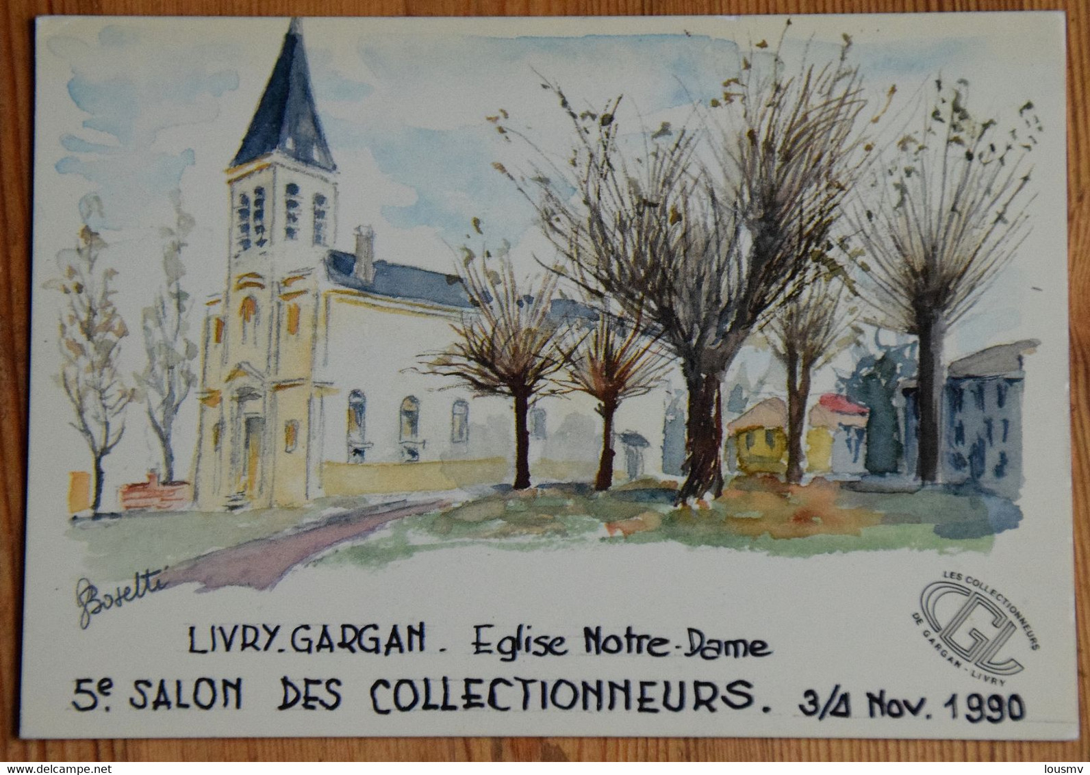 93 : Livry-Gargan - Eglise Notre-Dame - 5e Salon Des Collectionneurs 1990 - Numérotée - (n°25511) - Bourses & Salons De Collections