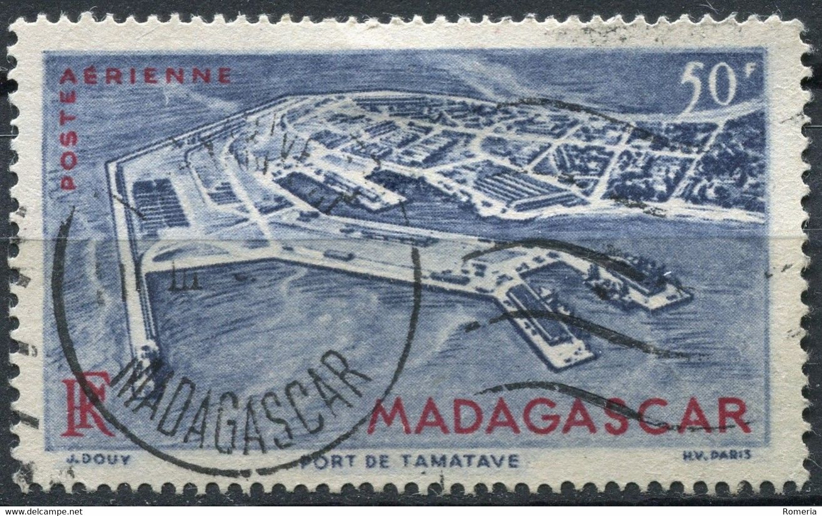 Madagascar - 1942 -> 1954 - Lot Poste Aérienne - Yt PA 53 - PA 63 ->PA 65 / PA 75 -> PA 77 - Oblitérés - Luftpost