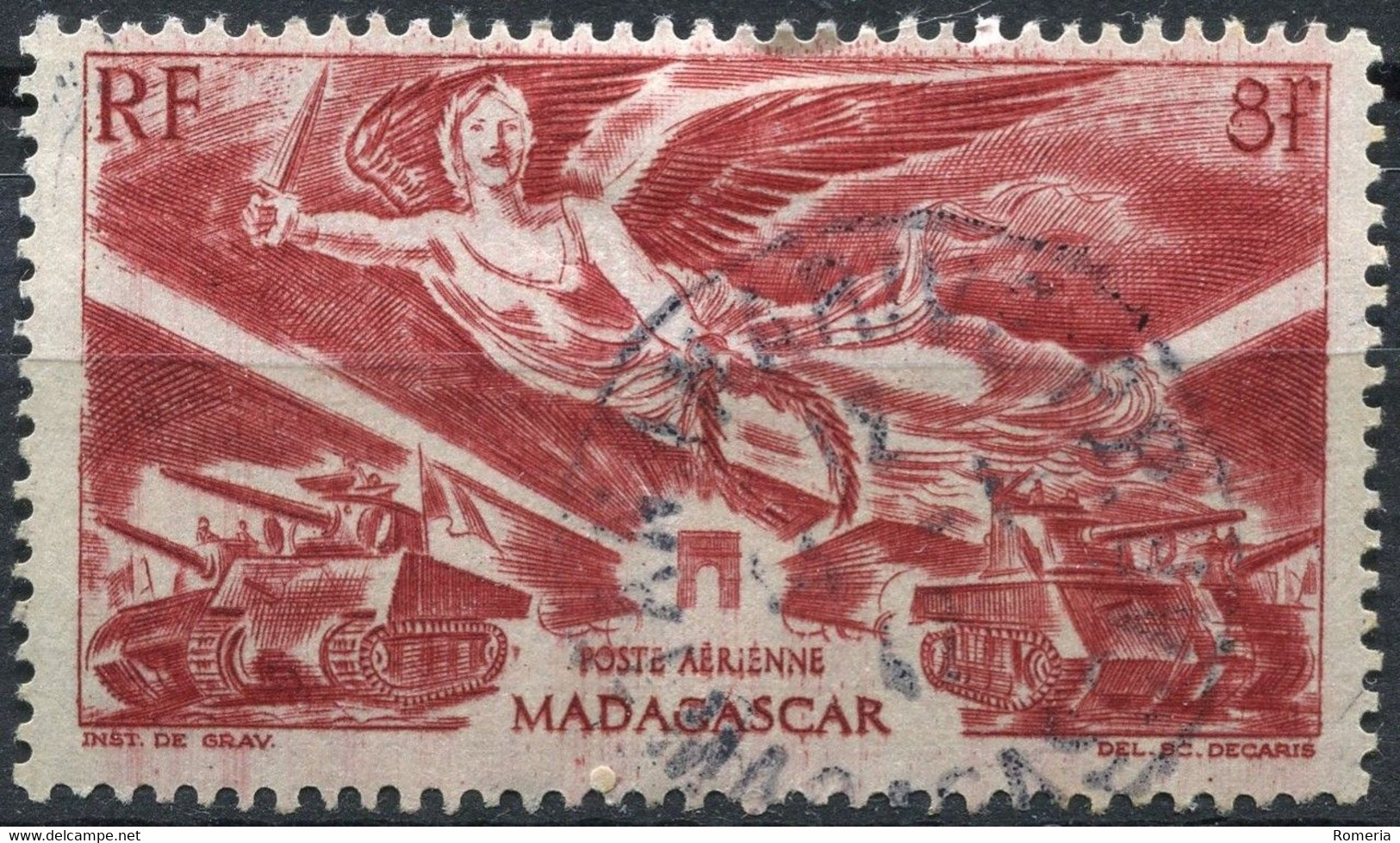 Madagascar - 1942 -> 1954 - Lot Poste Aérienne - Yt PA 53 - PA 63 ->PA 65 / PA 75 -> PA 77 - Oblitérés - Luftpost