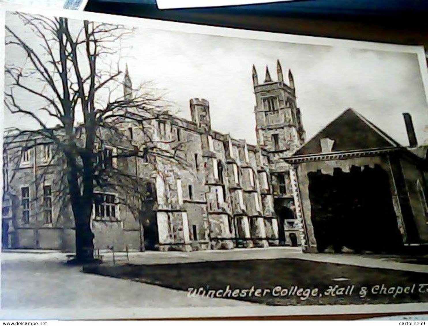 3 CARD ENGLAND WINCHESTER COLLEGE N1930  JG9001 - Winchester