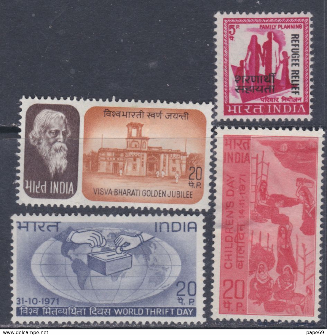 Inde N° 329 / 30 + 332 / 33 X Les 4 Valeurs Trace De Charnière Sinon TB - Nuovi