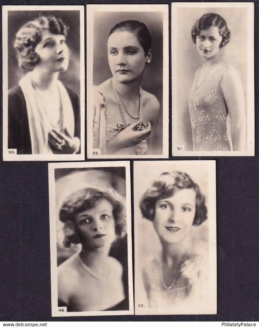 CIGARETTES CARDS 5 DIFFERENT CARDS BEAUTIFUL ENGLISH WOMEN GIRL SEMI NUDE , ARDATH TOBACCO CO LTD LONDON (**) SET - Objets Publicitaires