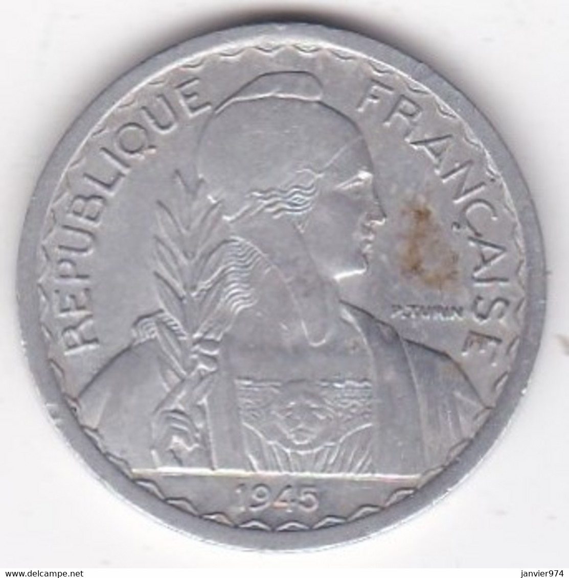 Indochine Française. 20 Cent 1945 C - Castelsarrasin. Aluminium, Lec# 253 - Indochine