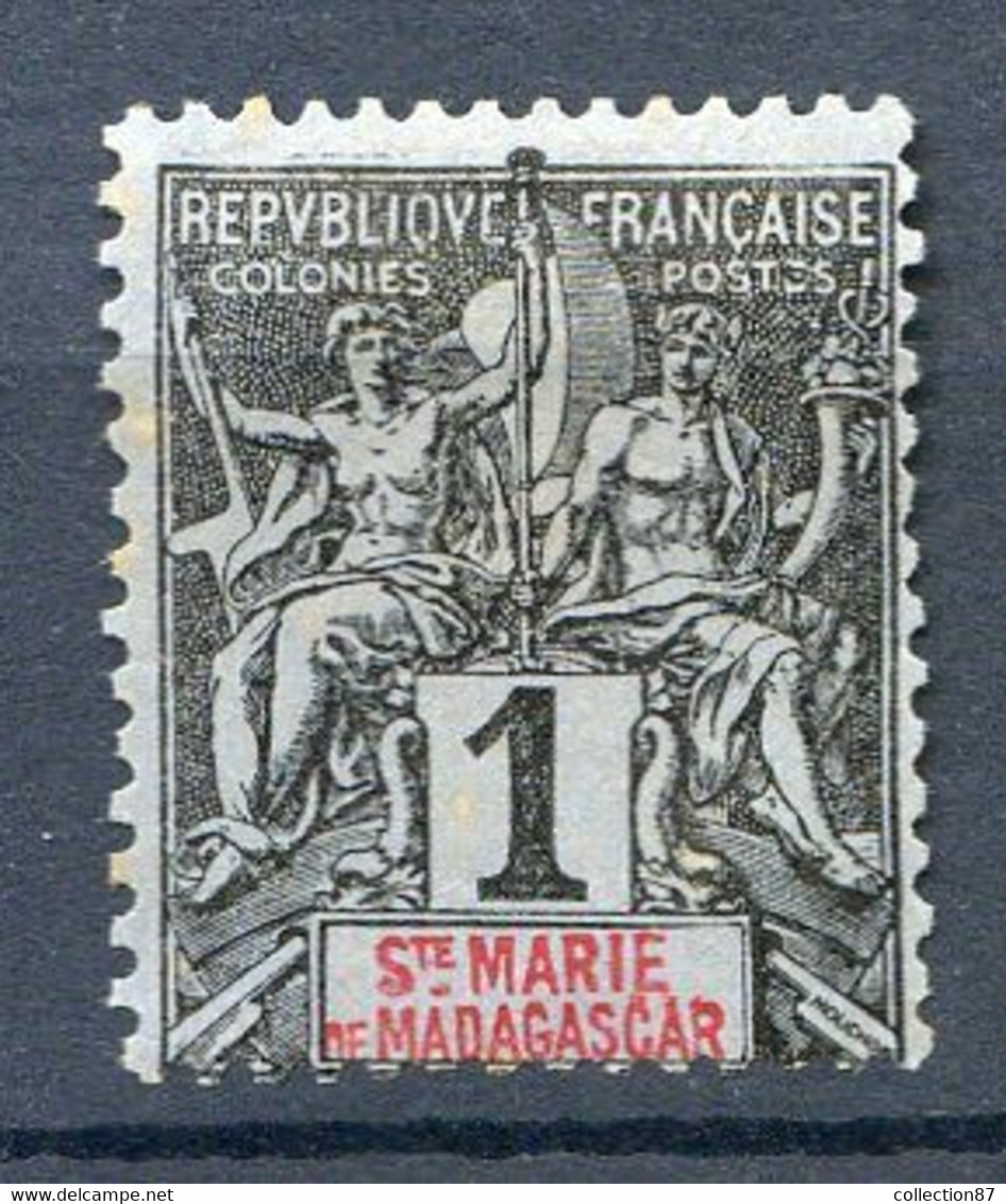 Réf 53 CL2 < --  SAINTE MARIE De MADAGASCAR < Yvert N° 1 + 2 * Neuf Ch * MH - Scan Détaillé Des 2 Timbres - Nuovi