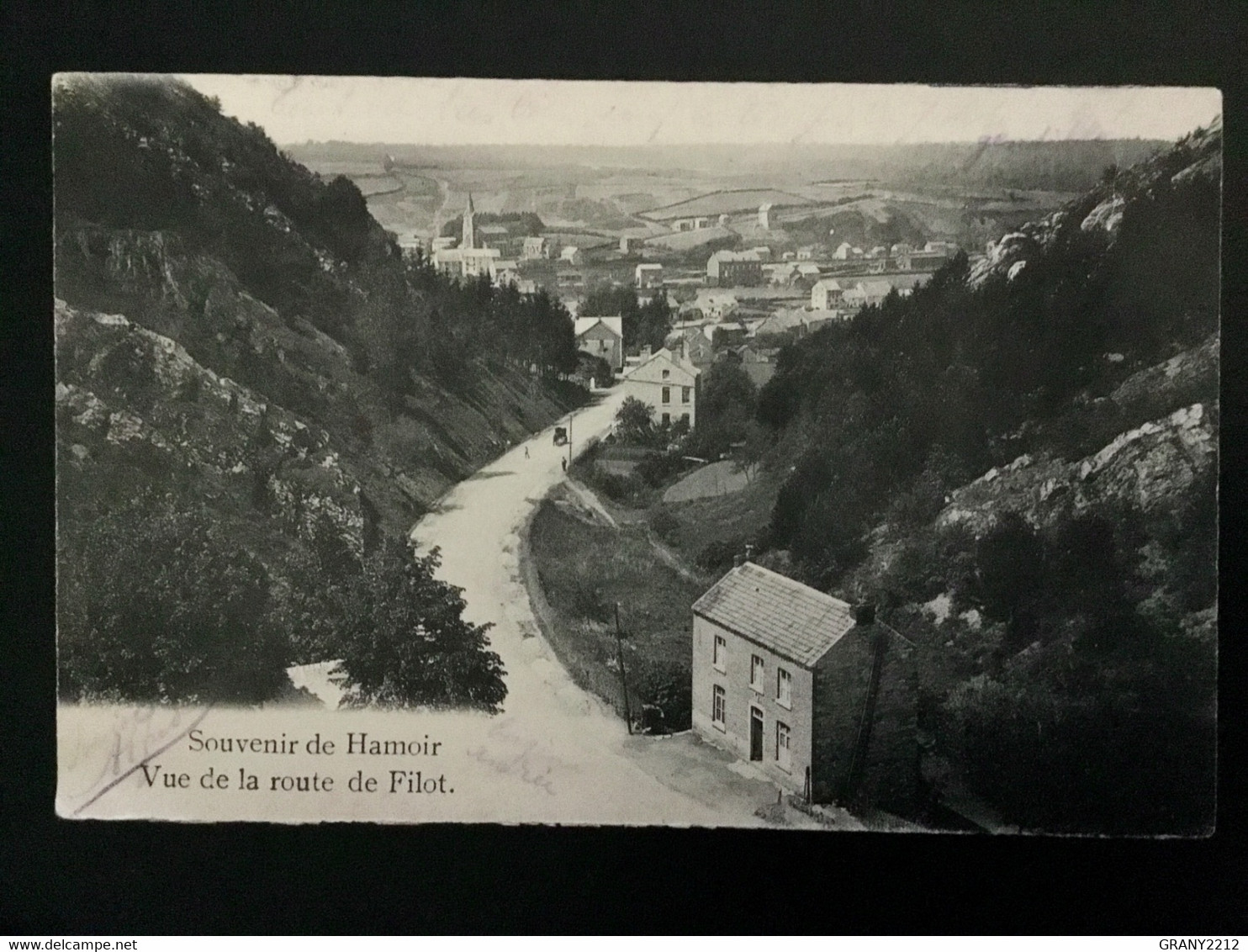 SOUVENIR DE HAMOIR « VUE DE LA ROUTE FILOT 1906 «  PANORAMA. - Hamoir