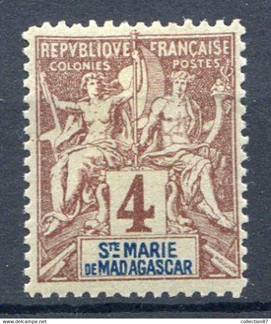 Réf 53 CL2 < -- SAINTE MARIE De MADAGASCAR < Yvert N° 3 * Neuf Ch * MH - Scan Détaillé - Neufs