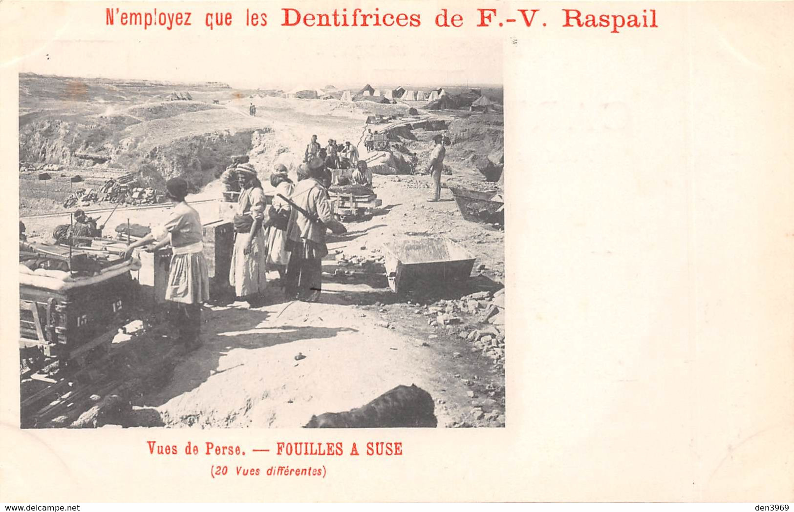 IRAN - Vue De Perse - Fouilles à Suse - Archéologie - Publicité Dentifrice François-Vincent Raspail - Précurseur - Iran