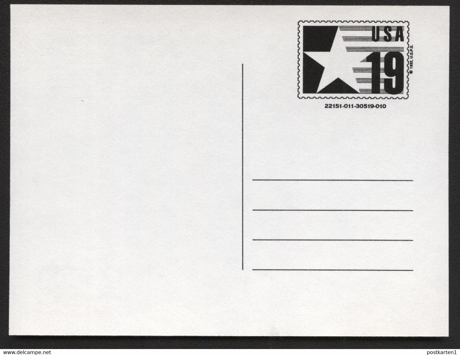 CVUX3 Postal Card Postal Buddy Type B Mint 1992 $8.50 - 1981-00
