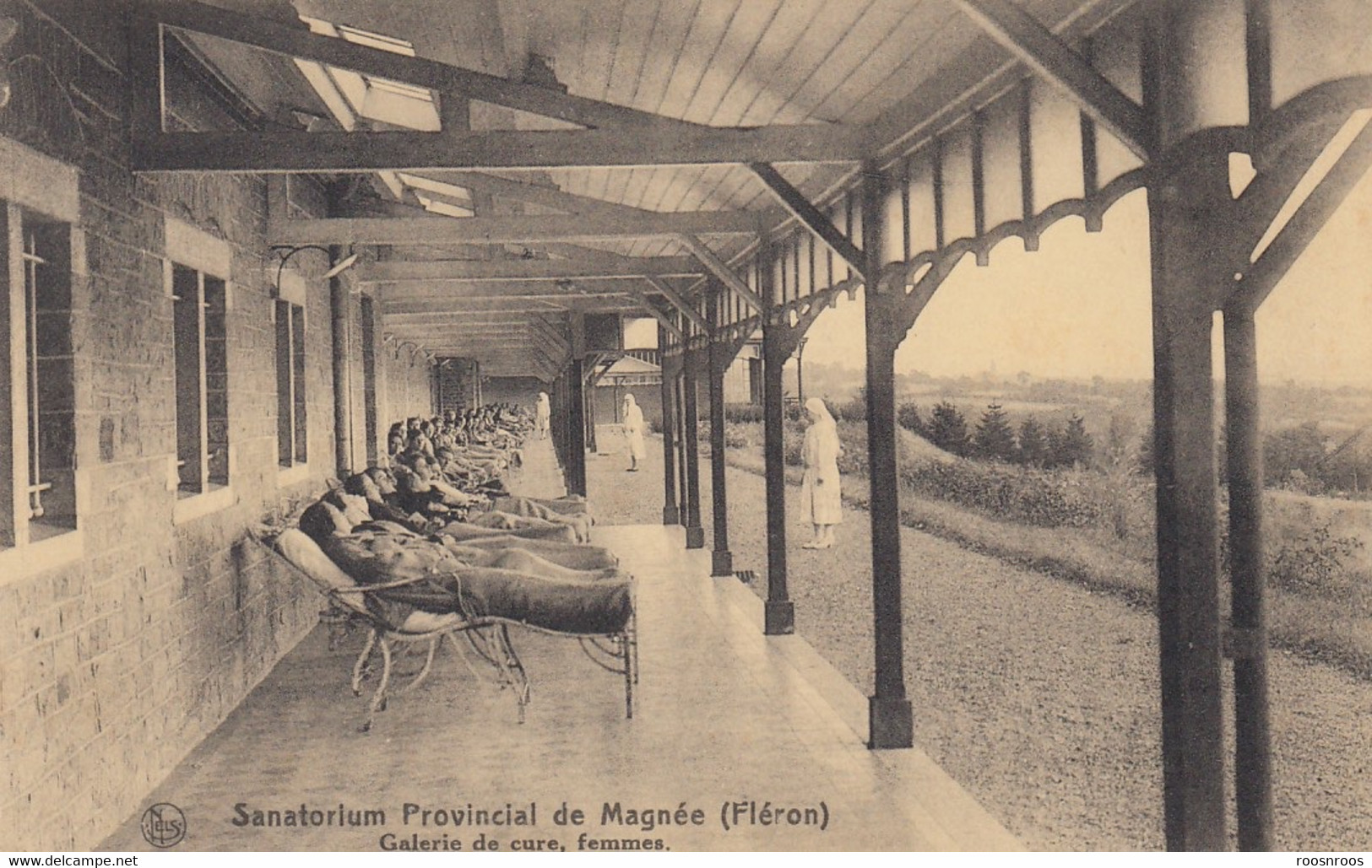 CP FLERON BELGIQUE - SANATORIUM PROVINCIAL DE MAGNEE - GALERIE DE CURE - LES FEMMES - Fléron