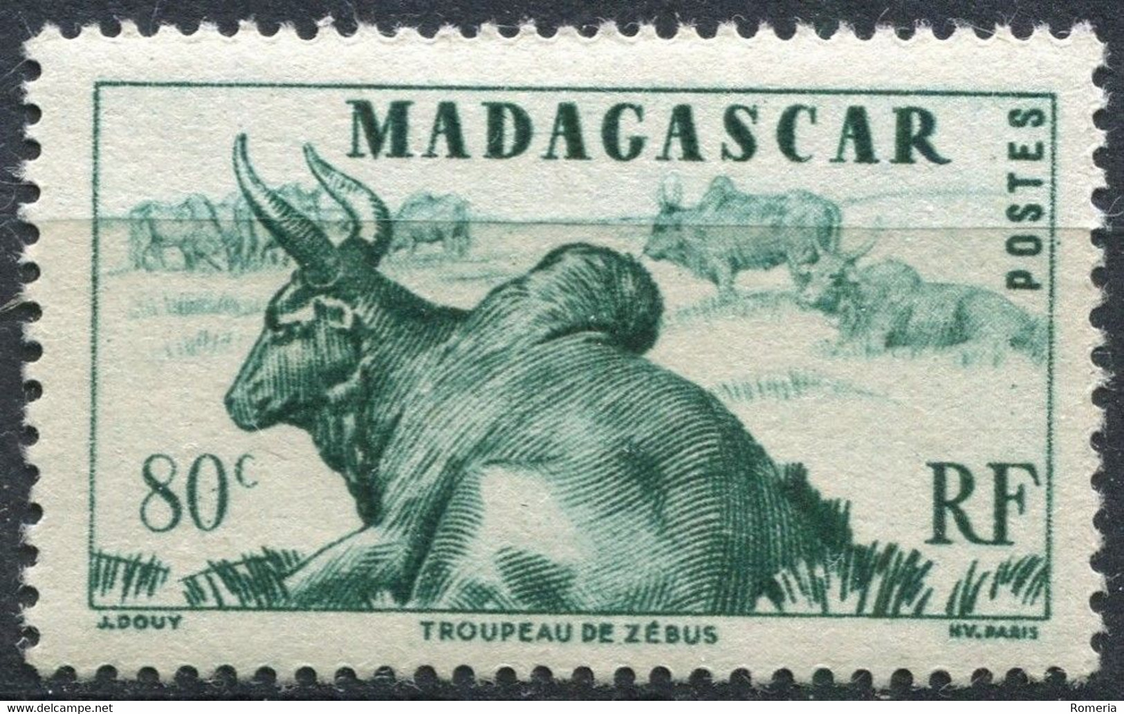 Madagascar - 1946 -> 1954 - Lot timbres Yt 300 á 326 oblitérés, quelques * TC