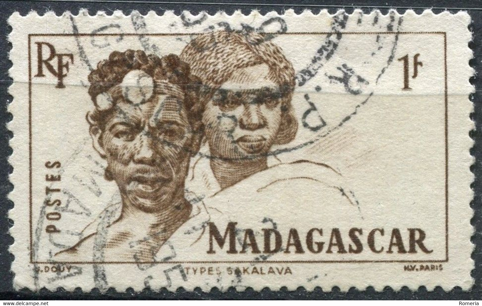 Madagascar - 1946 -> 1954 - Lot timbres Yt 300 á 326 oblitérés, quelques * TC