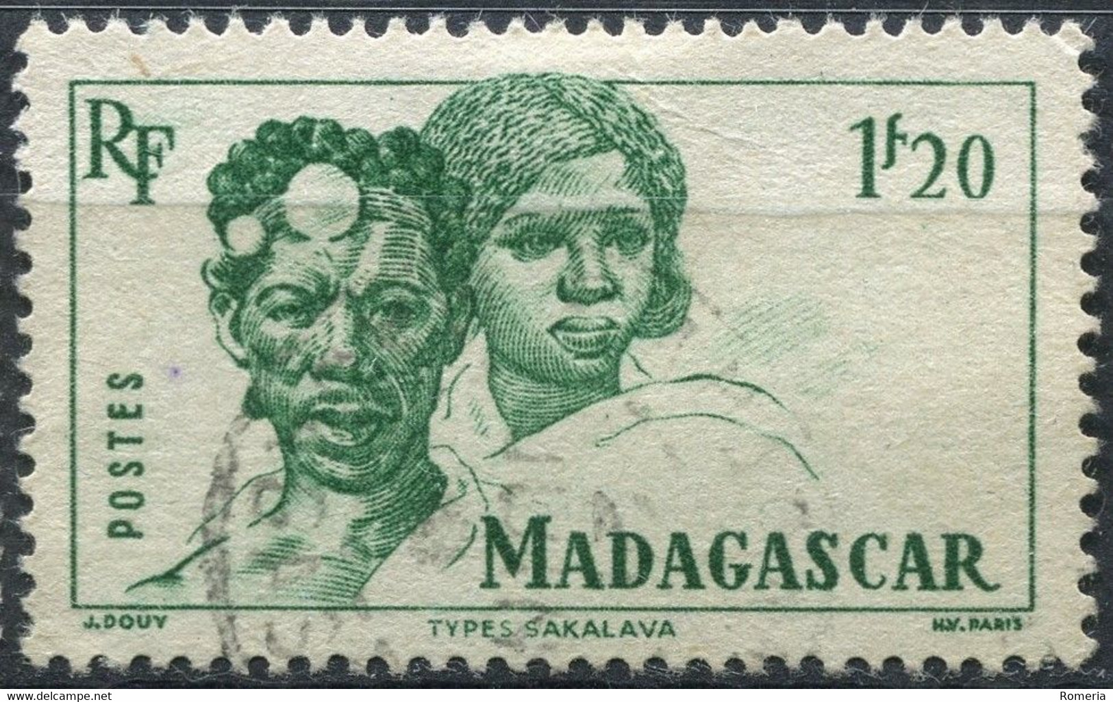 Madagascar - 1946 -> 1954 - Lot timbres Yt 300 á 326 oblitérés, quelques * TC