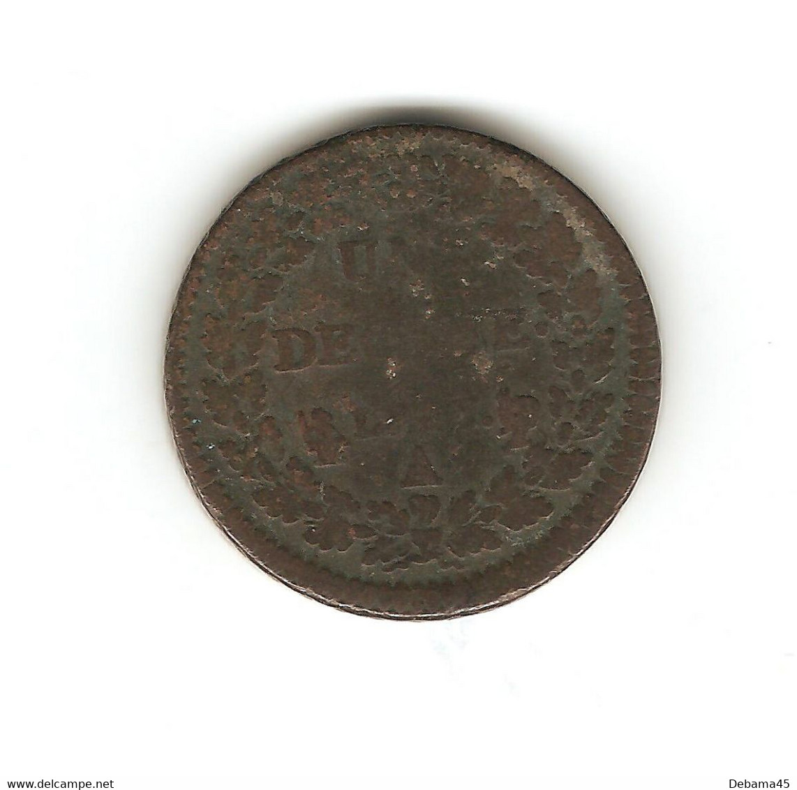 404/ France : 1 Décime (Dupré) : An 7 A - 1792-1804 First French Republic