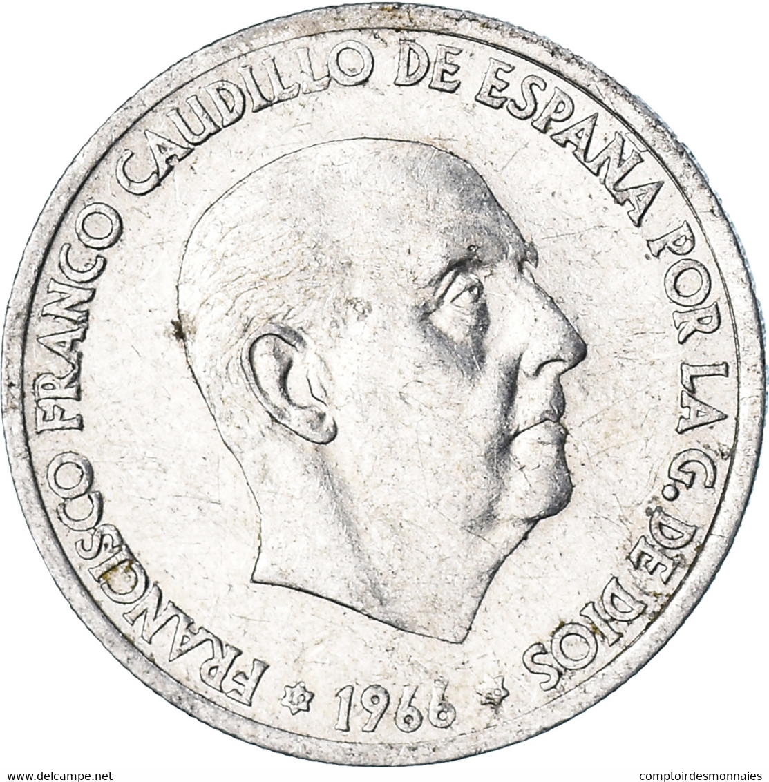 Monnaie, Espagne, 50 Centimos, Undated (1966) - 50 Centimos