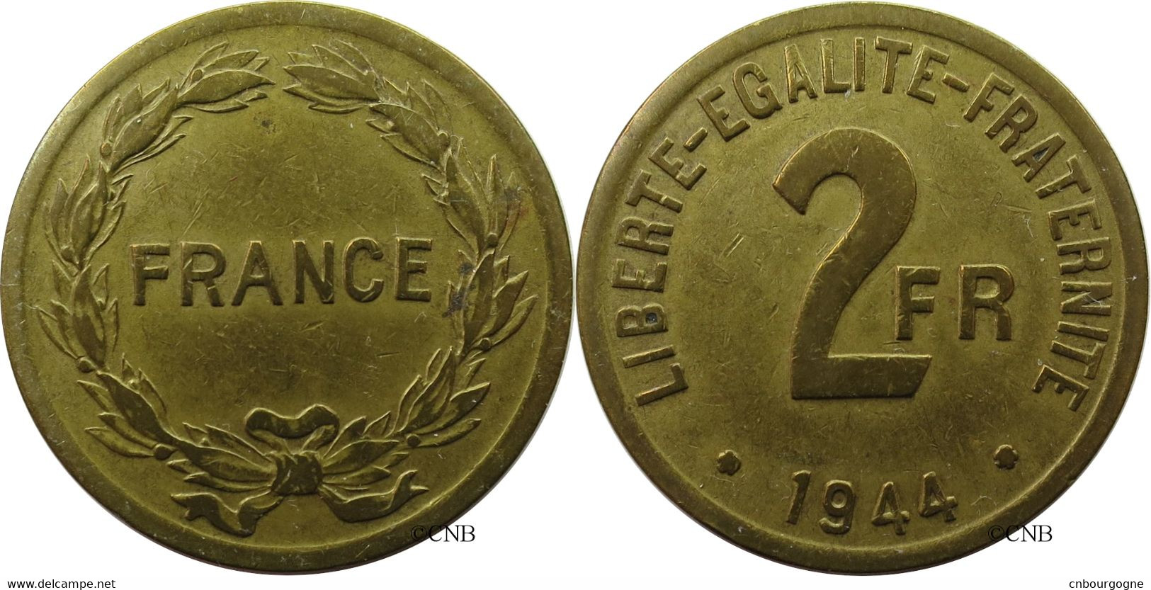 France - France Libre - 2 Francs France / Philadelphie 1944 - TTB/XF40 - Fra4607 - 2 Francs