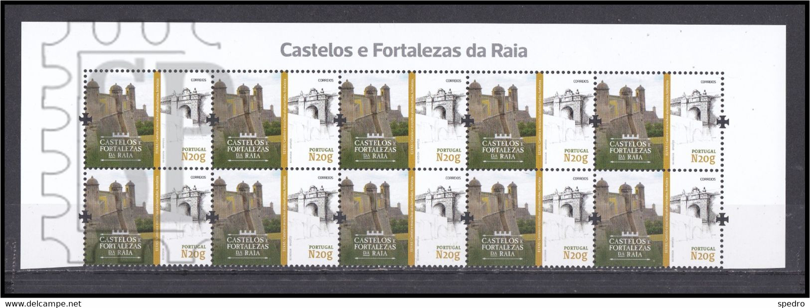 Portugal 2023 Castelos E Fortalezas Da Raia CASTLES AND FORTRESSES CHÂTEAUX ET FORTERESSES Elvas Alentejo - Feuilles Complètes Et Multiples