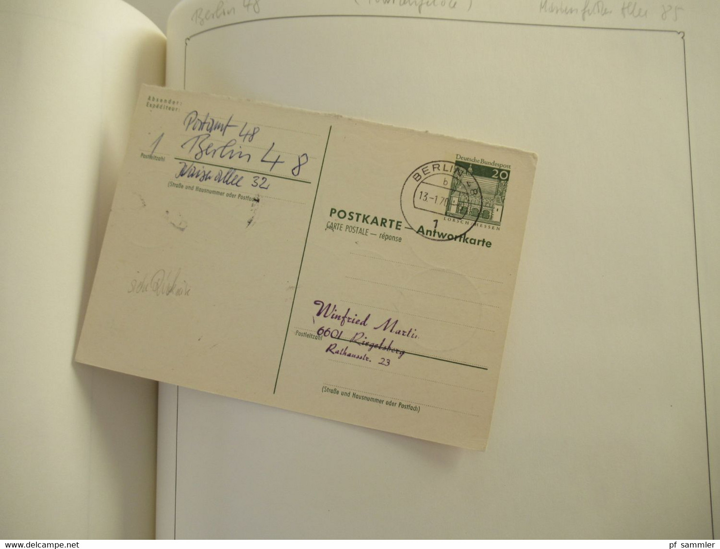 Spezial Slg. Berliner Postämter ab 1962 mit etlichen Briefstücken und auch Belegen! Interessanter Stöberposten!!