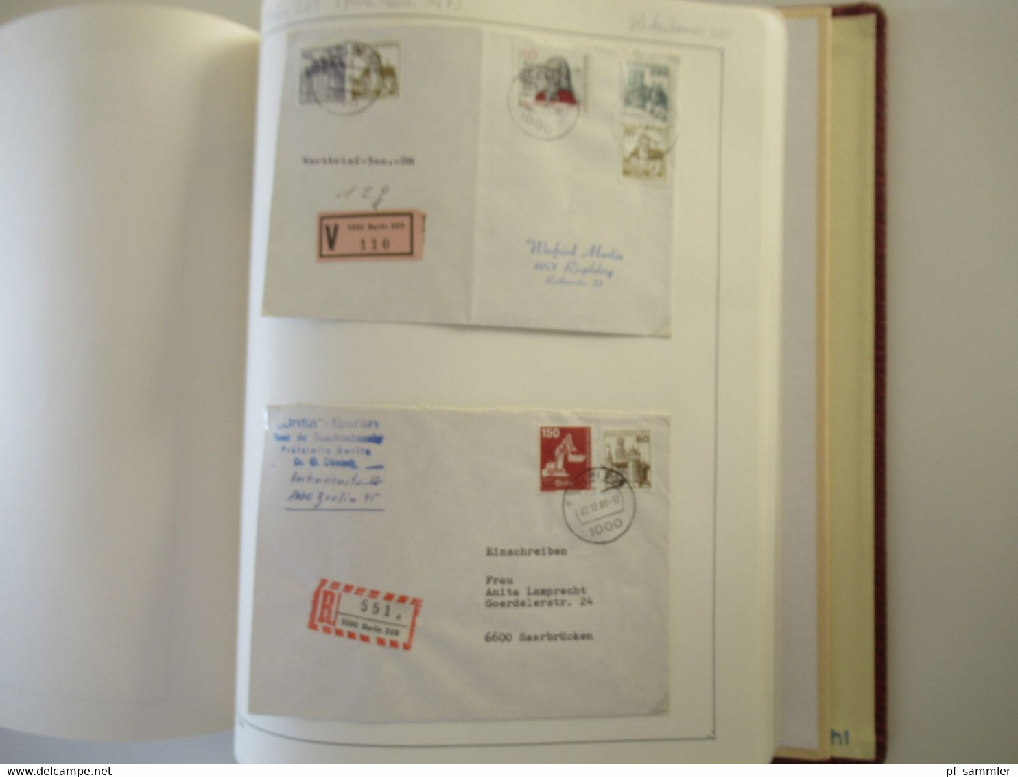 Spezial Slg. Berliner Postämter ab 1962 mit etlichen Briefstücken und auch Belegen! Interessanter Stöberposten!!