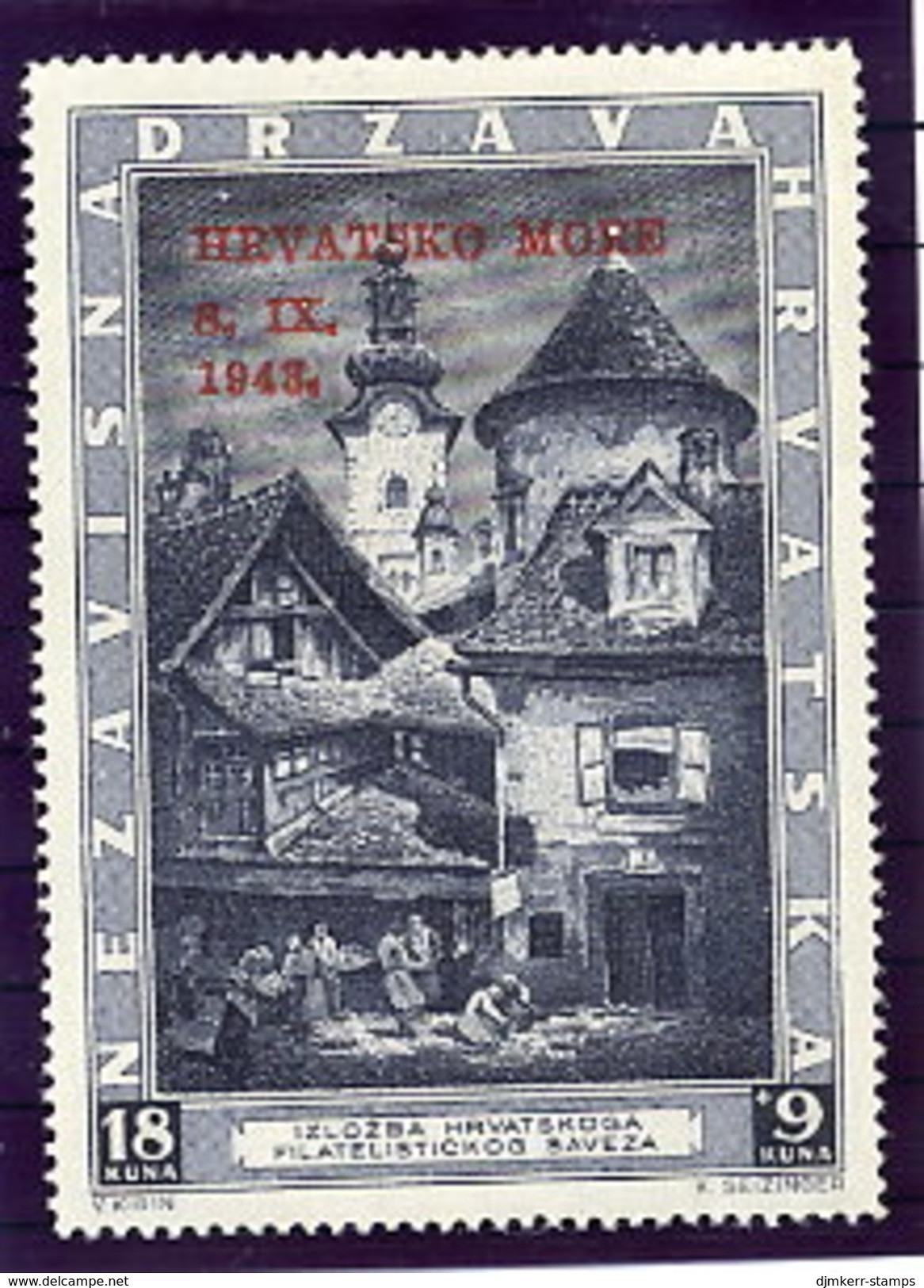 CROATIA 1943 Return Of Sibenik  MNH / **.  Michel 117 - Kroatië