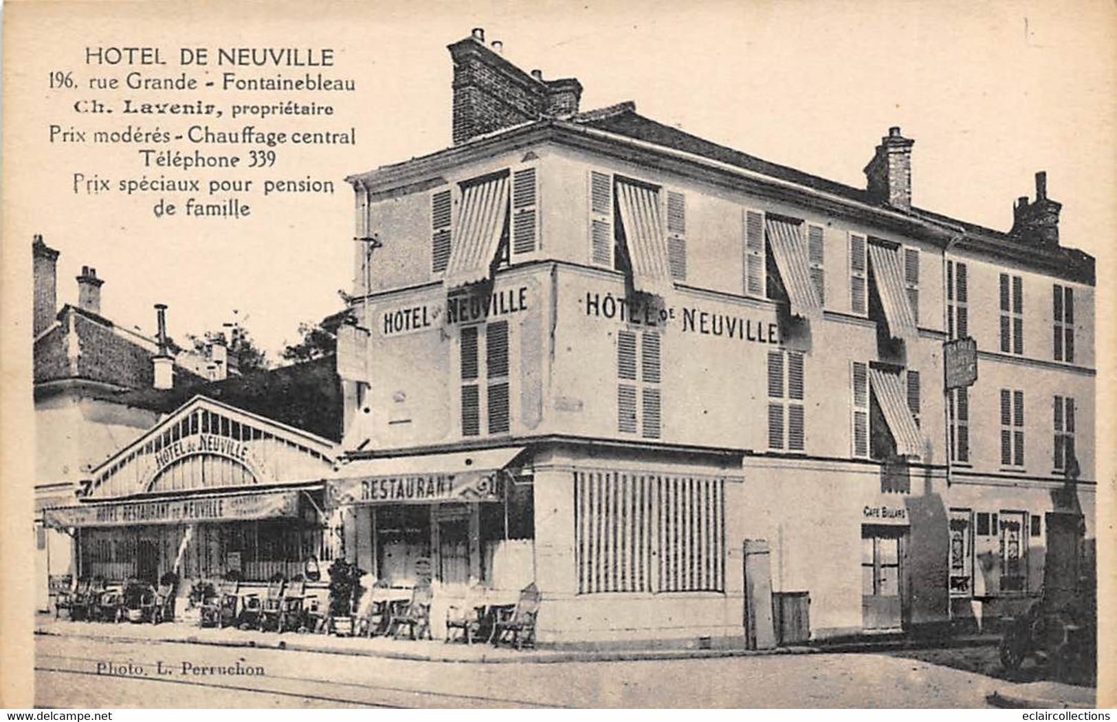 Fontainebleau           77         Hôtel De Neuville           (voir Scan) - Fontainebleau