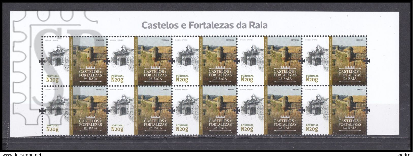 Portugal 2023 Castelos E Fortalezas Da Raia CASTLES AND FORTRESSES CHÂTEAUX ET FORTERESSES Almeida - Feuilles Complètes Et Multiples