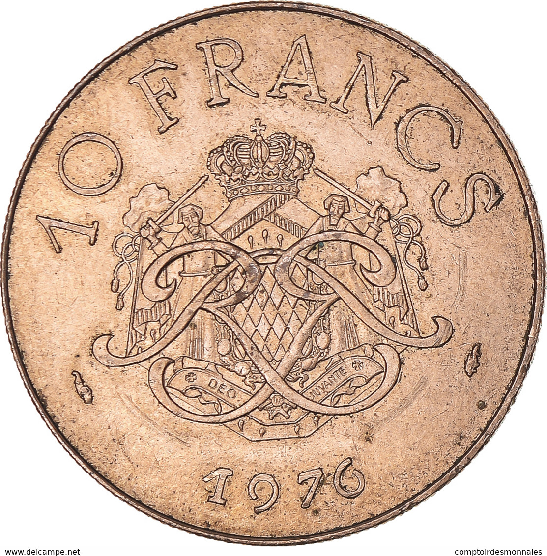 Monnaie, Monaco, 10 Francs, 1976 - 1960-2001 Nouveaux Francs