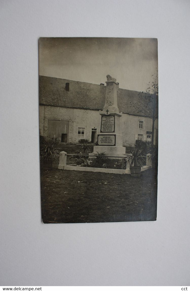 Baileux  Chimay  CARTE PHOTO  Monument 1914-18 - Chimay