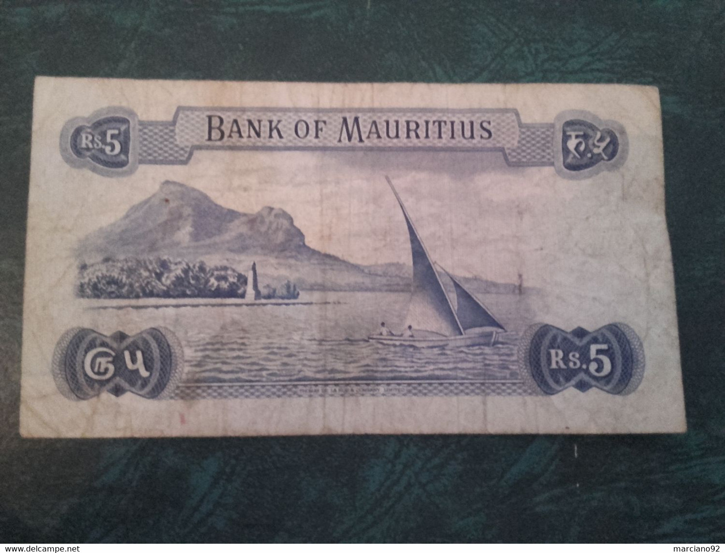 Ancien Billet De Banque :  Banque Of Mauritius - Maurice