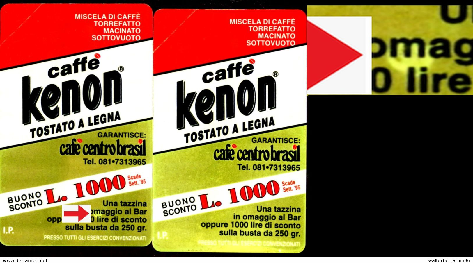 G 394 C&C 2433 2 SCHEDE NUOVE MAGNETIZZATE KENON VARIANTI COLORI E MACCHIE - [3] Erreurs & Variétées