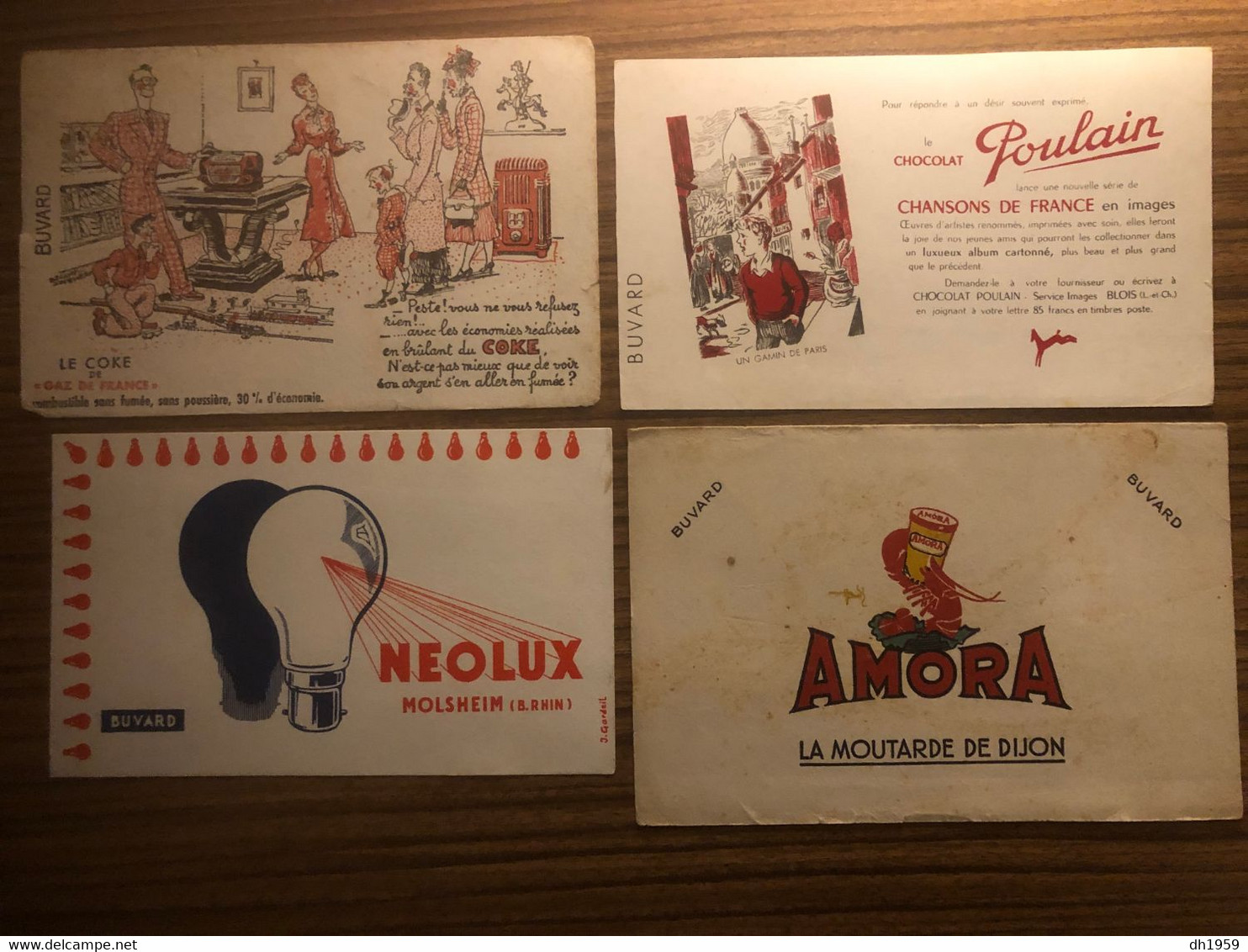 240 BUVARDS PUBLICITAIRES PUB COLLECTION LOT BISCOTTES VITTEL GAZ COGNAC DUNLOP CAISSE EPARGNE SAVERNE RADIO CHOCOLAT - Collections, Lots & Series