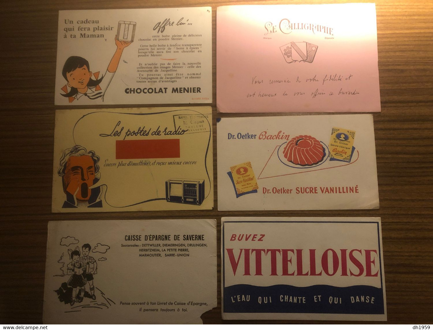 240 BUVARDS PUBLICITAIRES PUB COLLECTION LOT BISCOTTES VITTEL GAZ COGNAC DUNLOP CAISSE EPARGNE SAVERNE RADIO CHOCOLAT