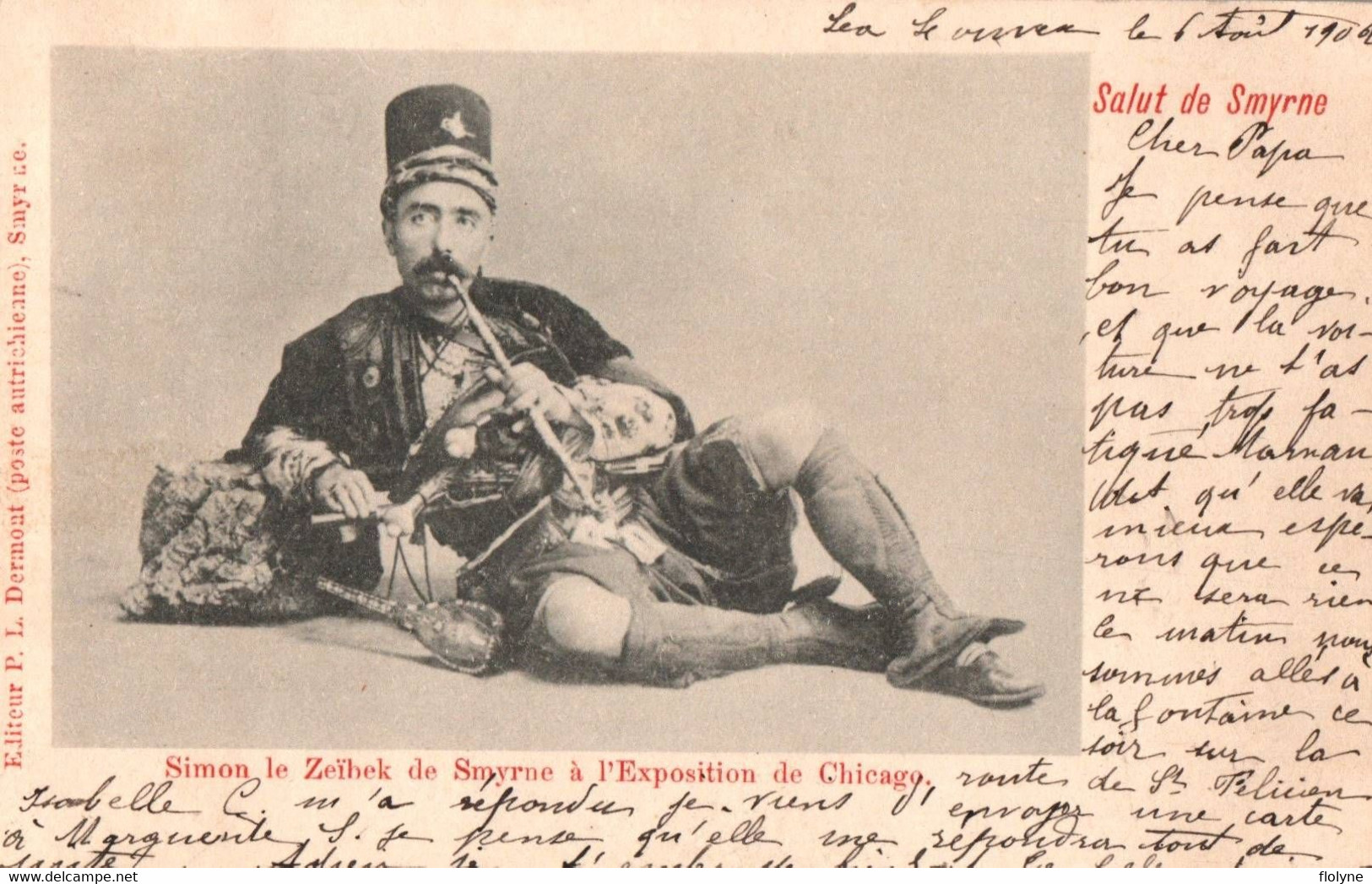 Smyrne - Simon Le Zeïbek à L'exposition De Chicago - Type Personnage - 1902 - Turquie Turkey - Turkije