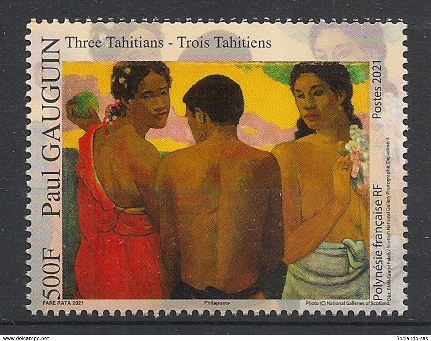 POLYNESIE - 2021 - N°Yv. 1284 - Gauguin - Neuf Luxe ** / MNH / Postfrisch - Ungebraucht