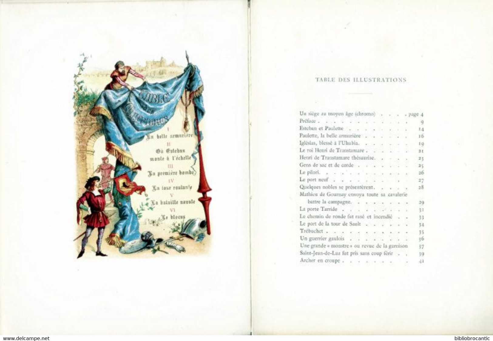 *LA BELLE ARMURIERE* ou LE SIEGE de BAYONNE AU MOYEN AGE par P. DIVE & E.DUCERE / E. O. 1886