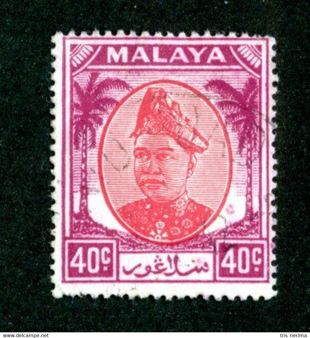 31 BCx Selangor 1949 Scott.90 Used ( All Offers 20% Off! ) - Selangor