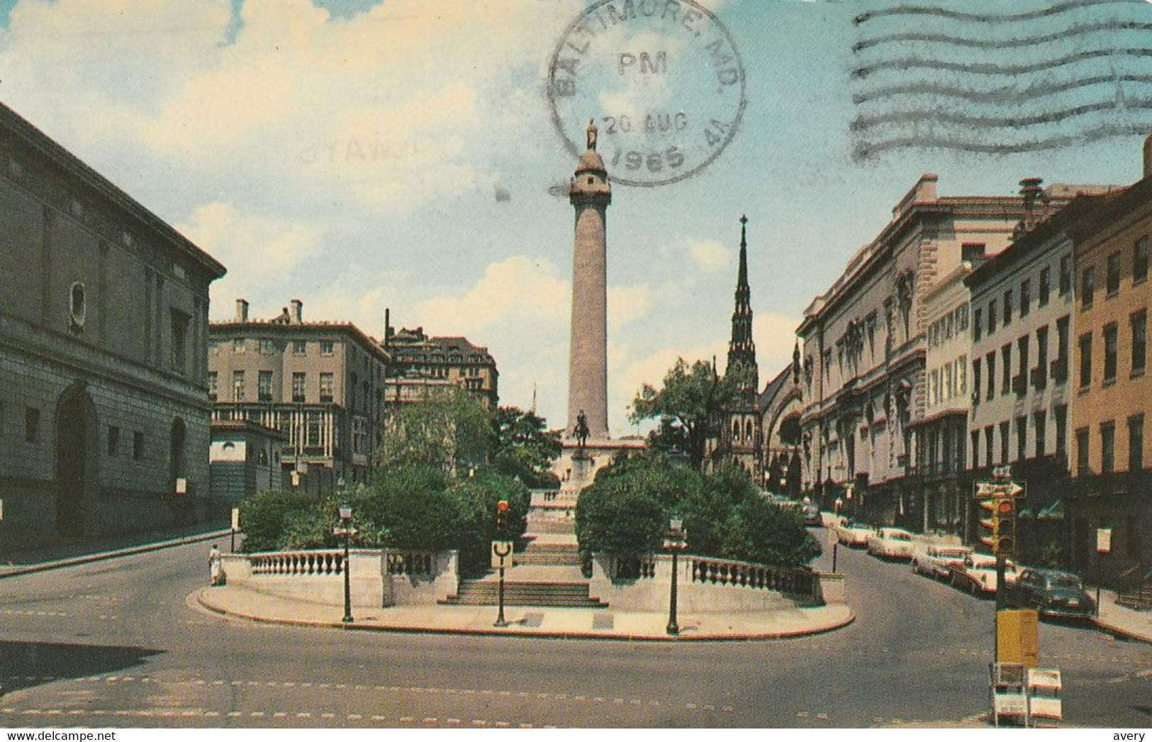 Washington Monument And Mount Vernon Place, Baltimore, Maryland - Baltimore