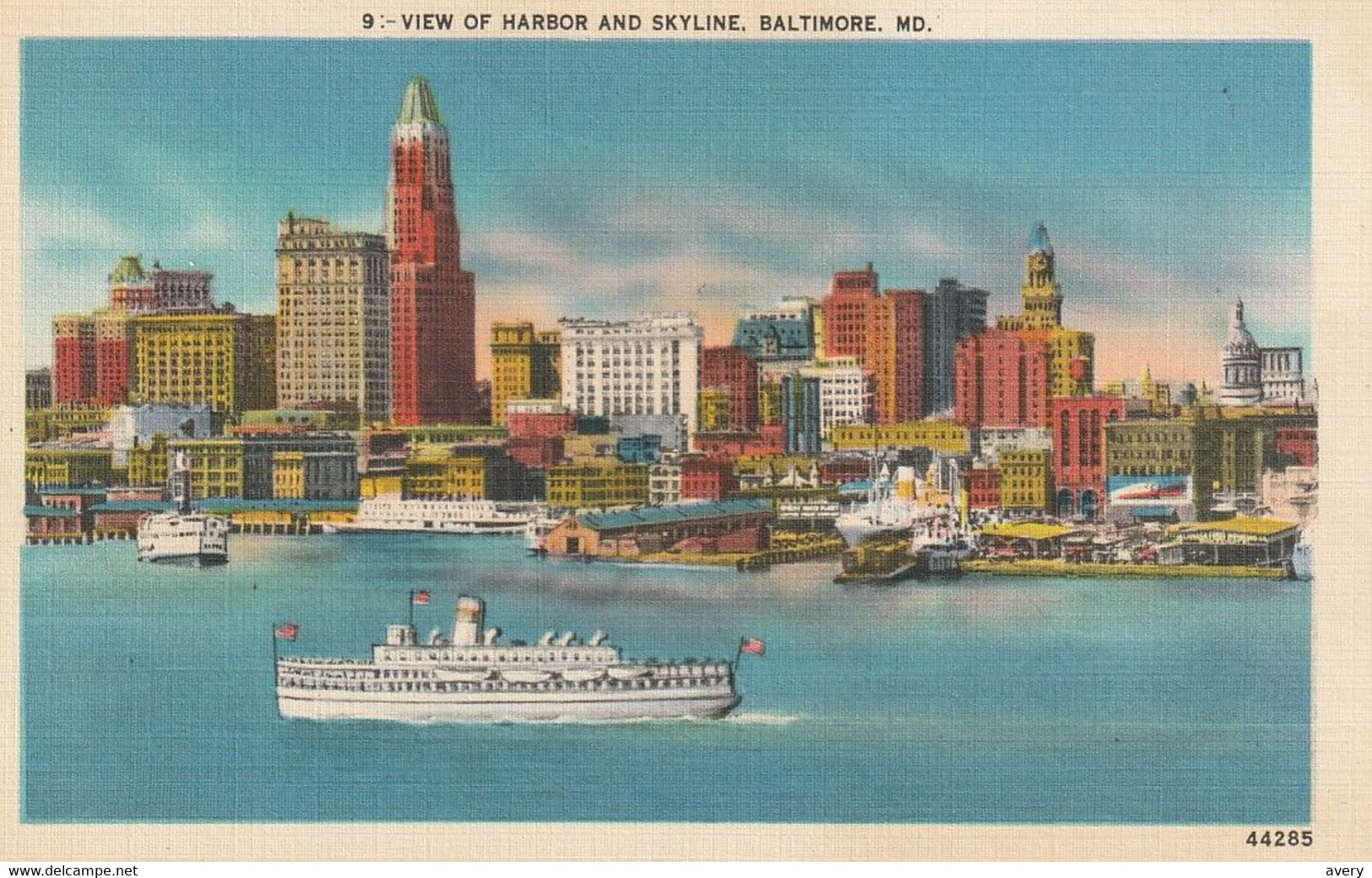 View Of Harbor And Skyline, Baltimore, Maryland - Baltimore