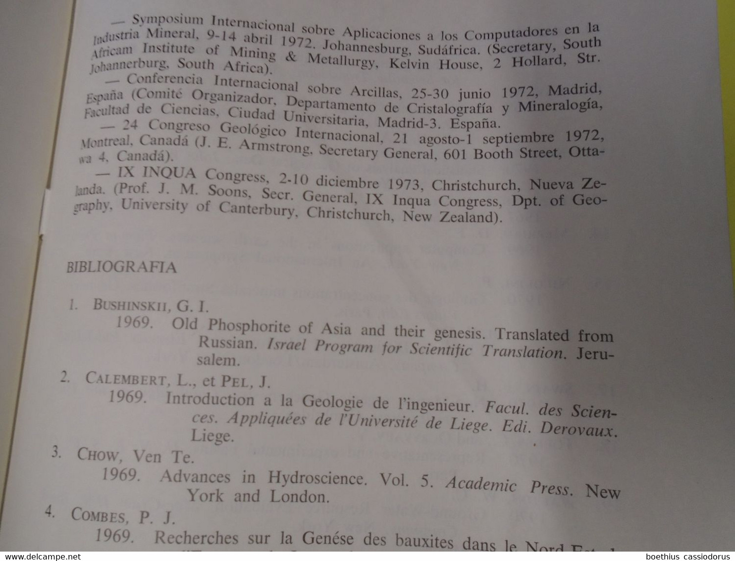 SEMINARIOS DE ESTRATIGRAFIA 1971 CONSEJO SUPERIOR DE INVESTIGACIONES CIENTIFICAS / UNIVERSIDAD DE MADRID