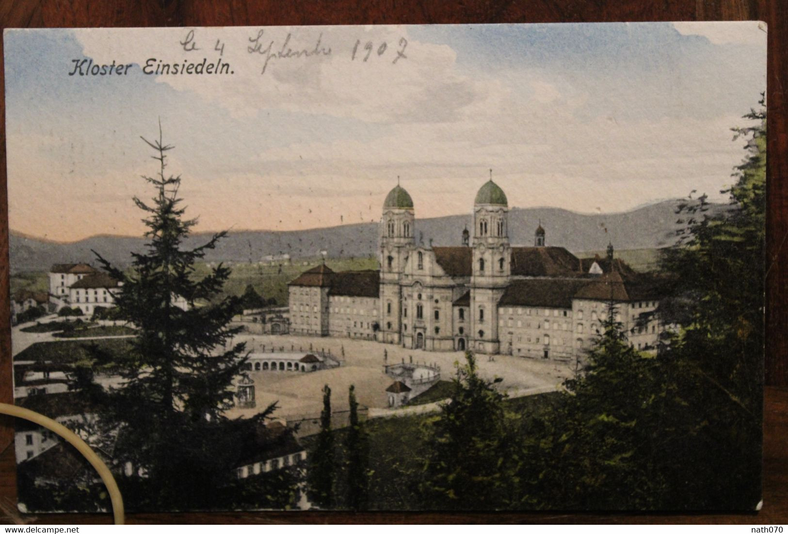 CPA AK 1907 Suisse Gruss Aus Einsiedeln Schweiz Litho Switzerland Voyagée - Einsiedeln