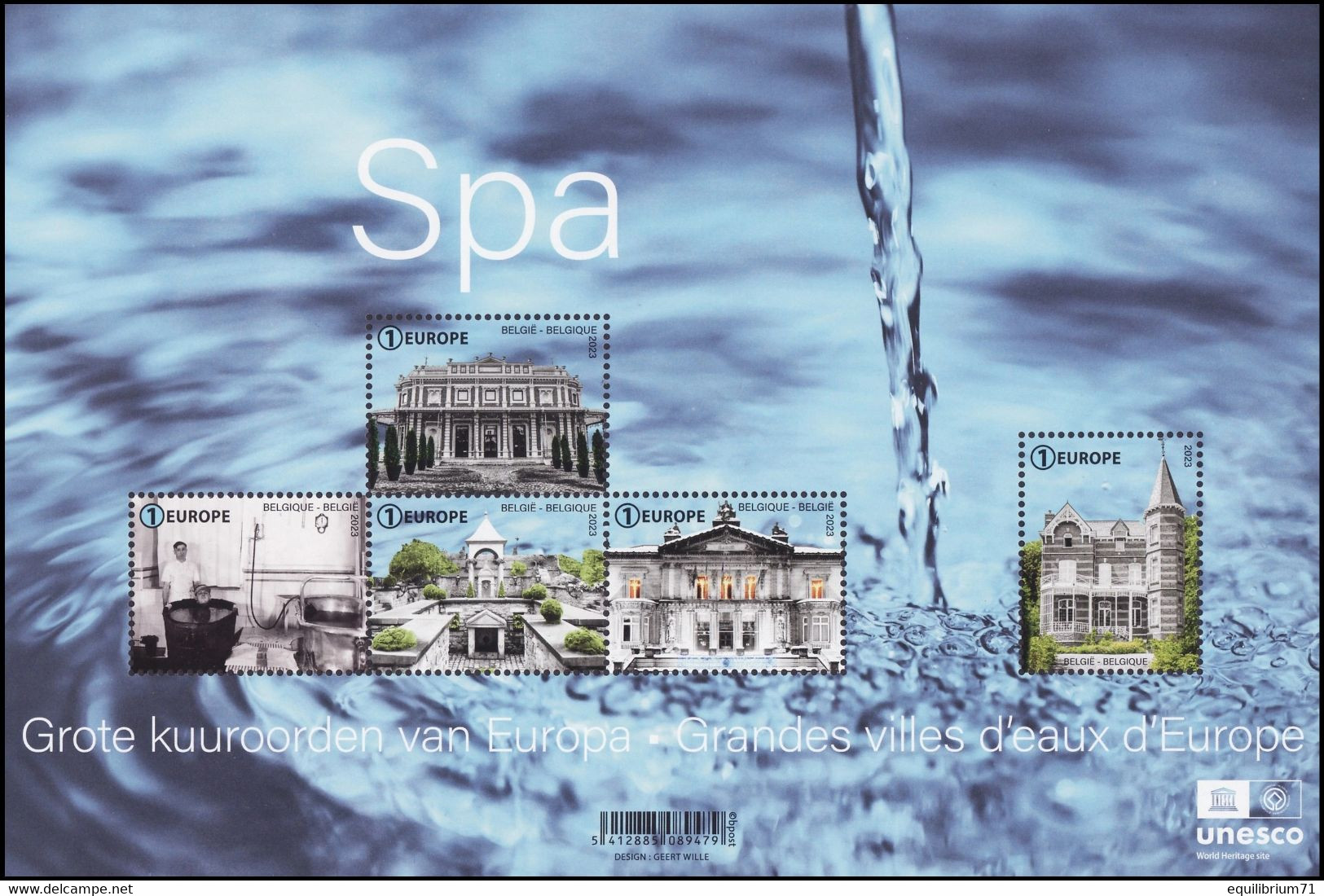 BL317**(5141/5145) - Grandes Villes D'eau D'Europe / Grote Kuuroorden Van Europa / Große Spas In Europa – Spa - EUROPE - Bäderwesen