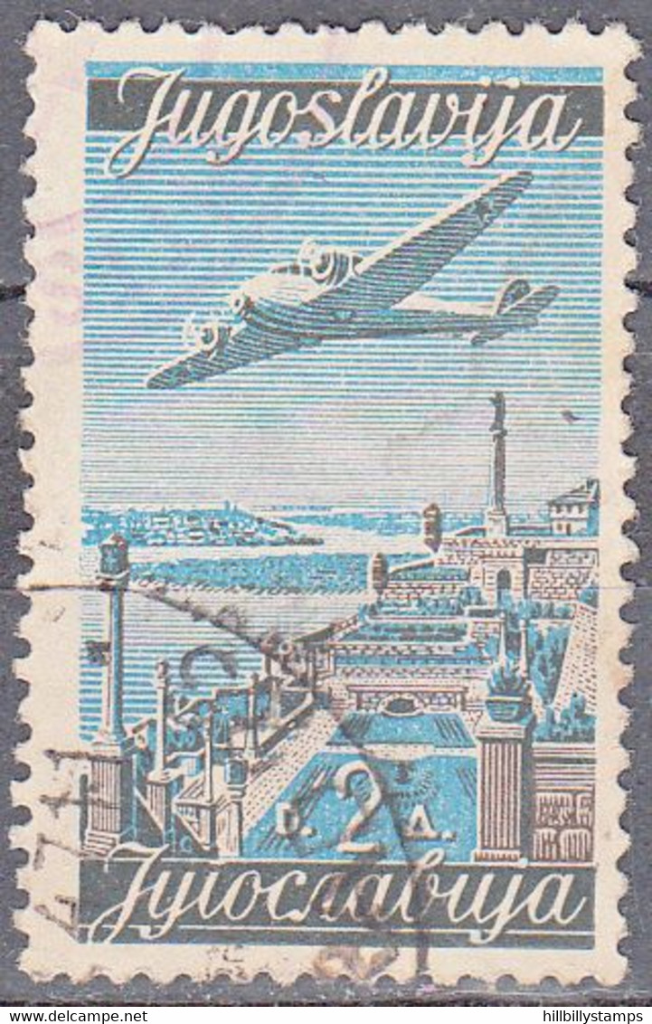 YUGOSLAVIA  SCOTT NO C19  USED   YEAR  1947 - Luftpost