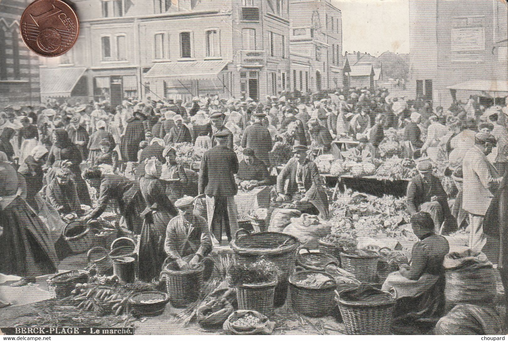 62 - Très Belle Carte Postale Ancienne De  BERCK  PLAGE    Le Marché - Berck