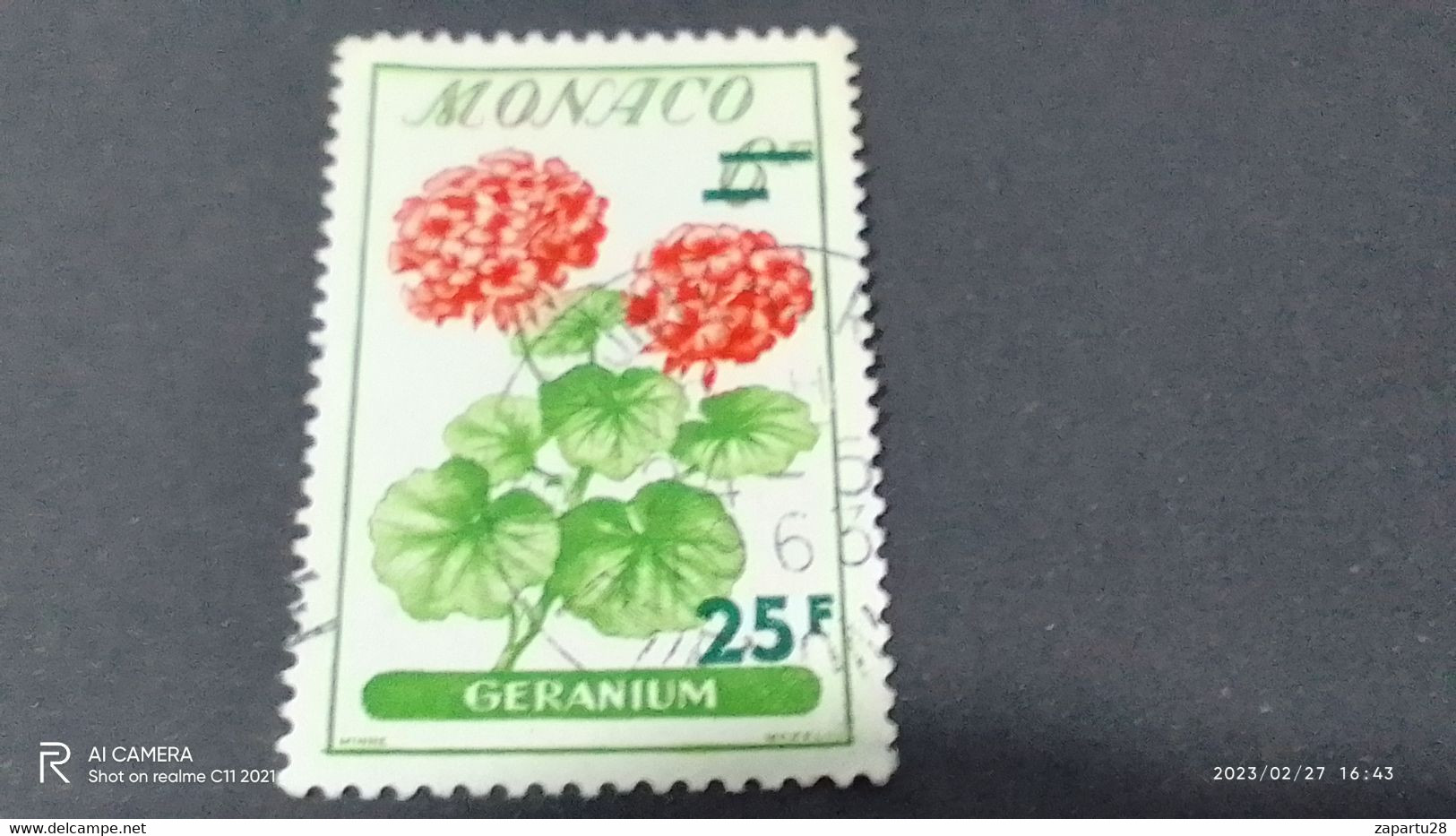 MONACO 1960-70         25FR -DAMGALI - Gebraucht