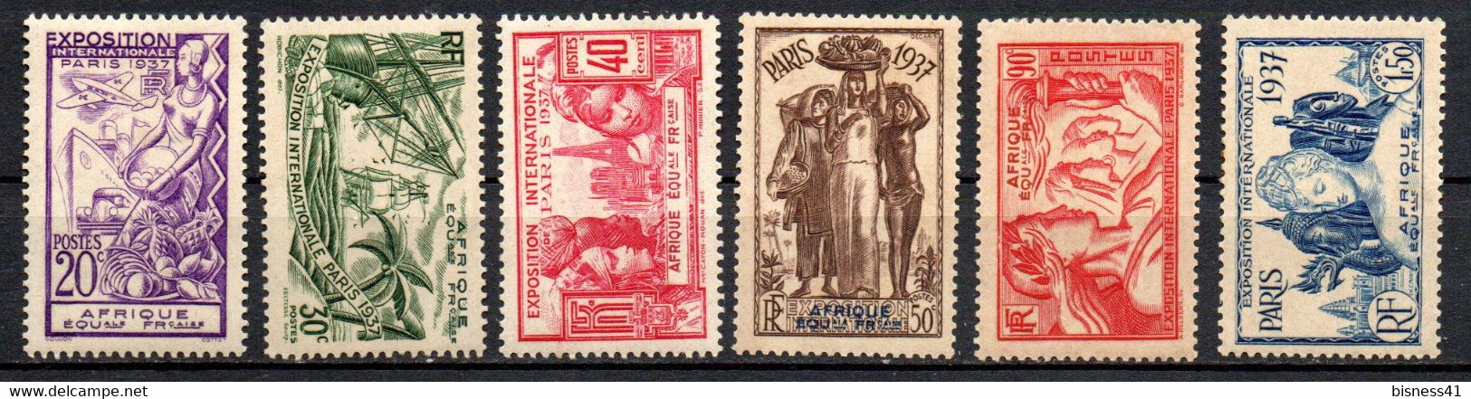 Col33 Colonie AEF Afrique  N° 27 à 32 Neuf X MH Cote : 24,00€ - Unused Stamps