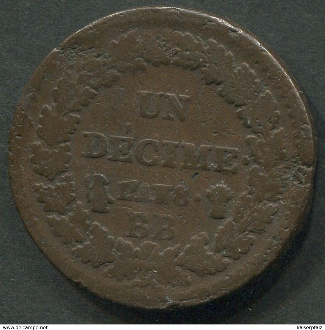 8770) Directoire Et Consulat - AN 8 - Mzz. BB - 10 Centimes