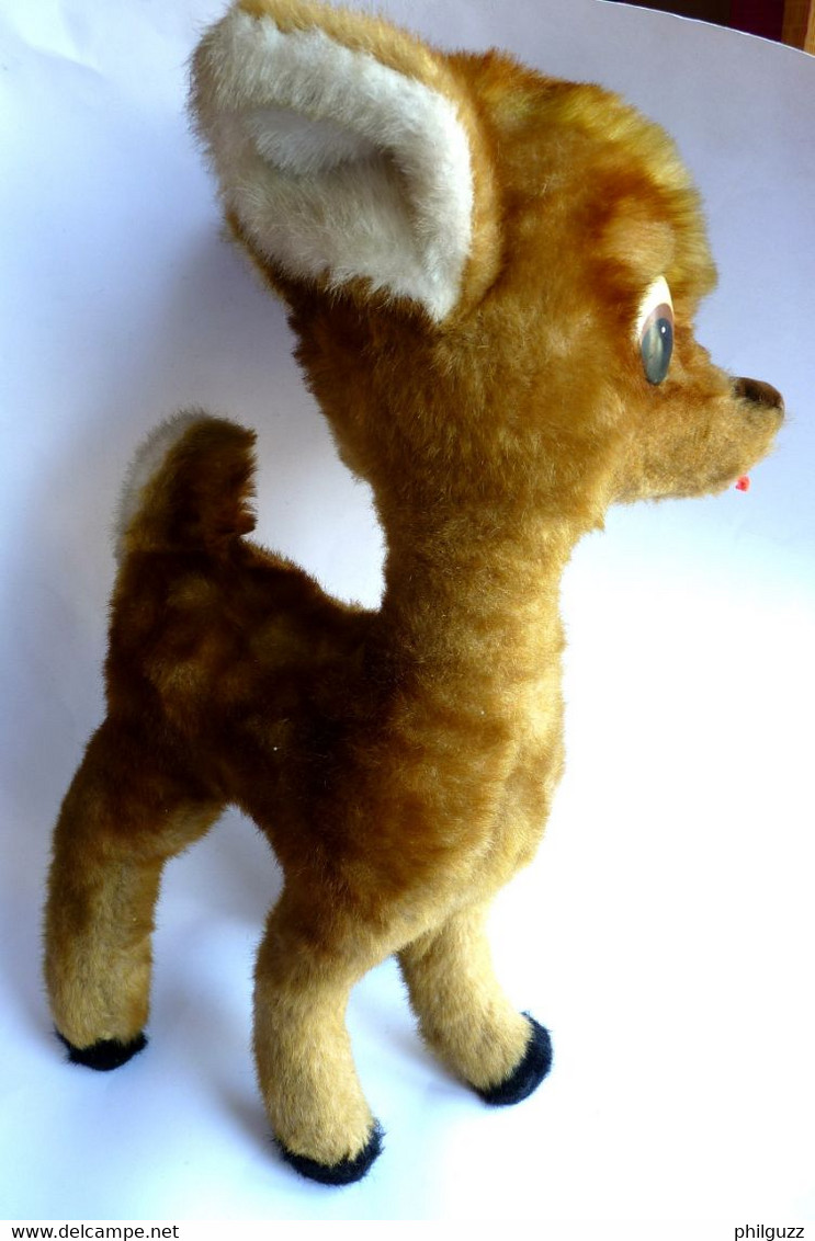 PELUCHE BAMBI WALT DISNEY DELACOSTE Années 60 - Peluches