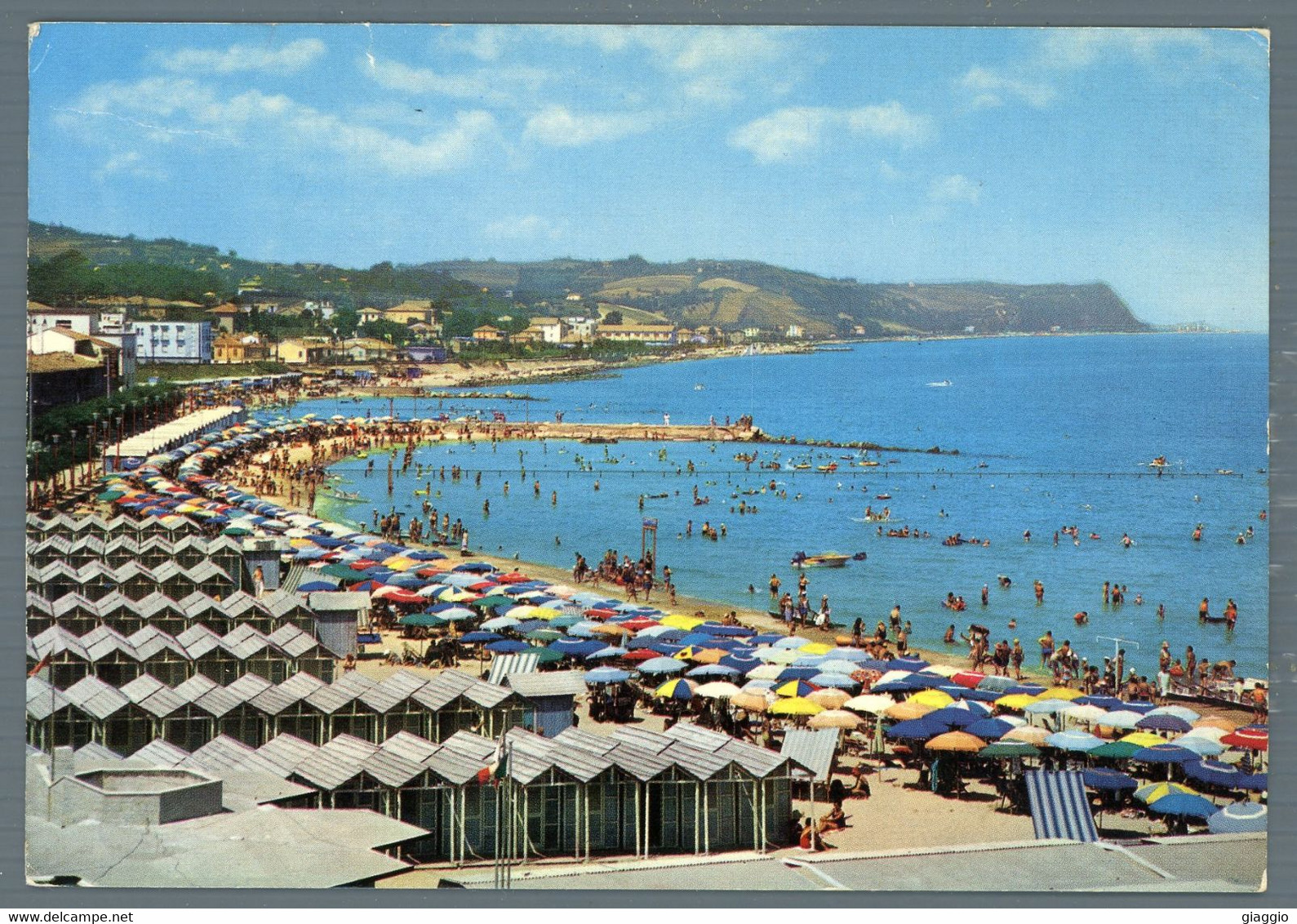 °°° Cartolina - Fano Spiaggia Viaggiata °°° - Fano