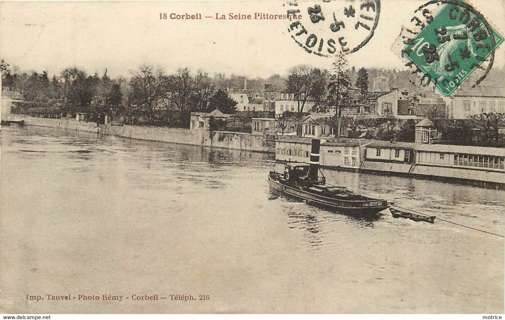 CORBEIL - La Seine Pittoresque, Un Remorqueur. - Rimorchiatori