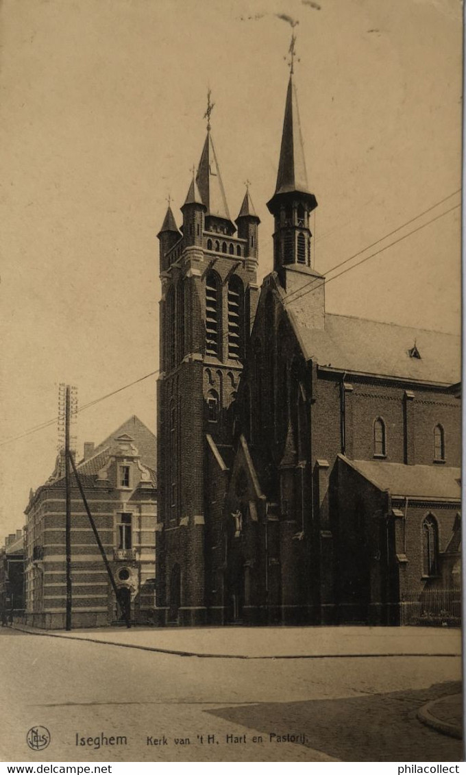 Izegem - Iseghem // Kerk Van 't H. Hart En Pastorij 1936 - Izegem